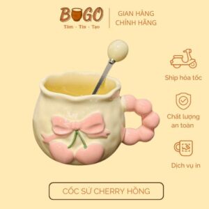 cốc cherry hồng