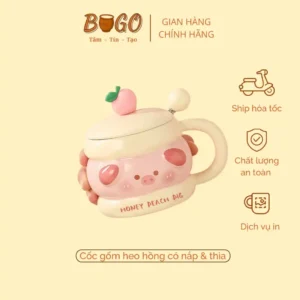 côc sứ xinh heo hồng