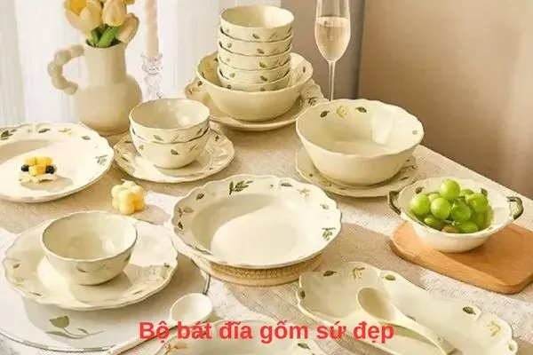 Bộ bát đĩa gốm