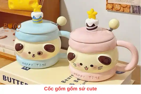 Cốc cute gốm sứ