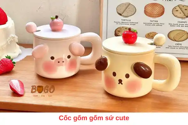 Cốc cute gốm sứ
