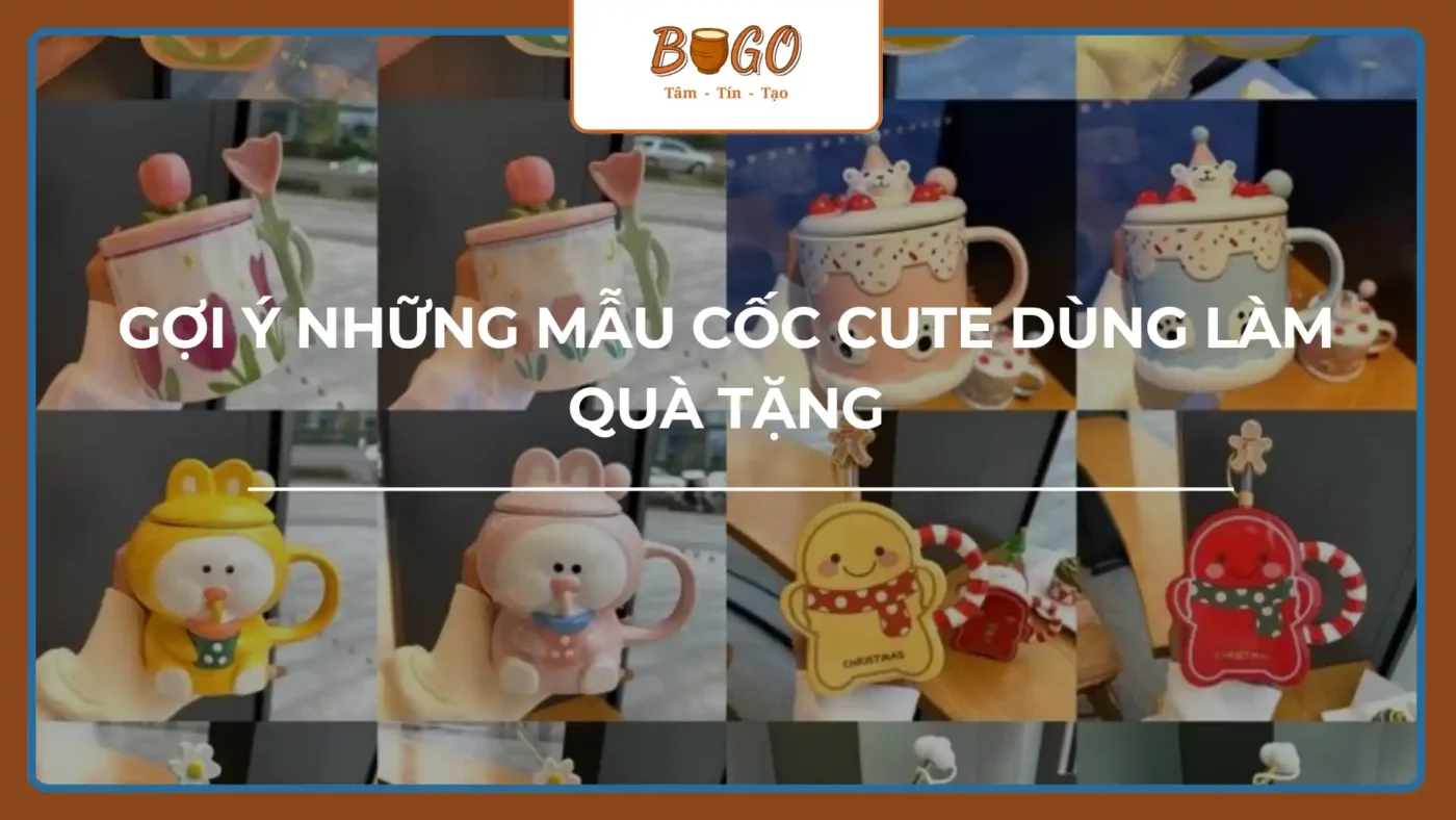 Gợi Ý Những Mẫu Cốc Cute Dùng Làm Quà Tặng