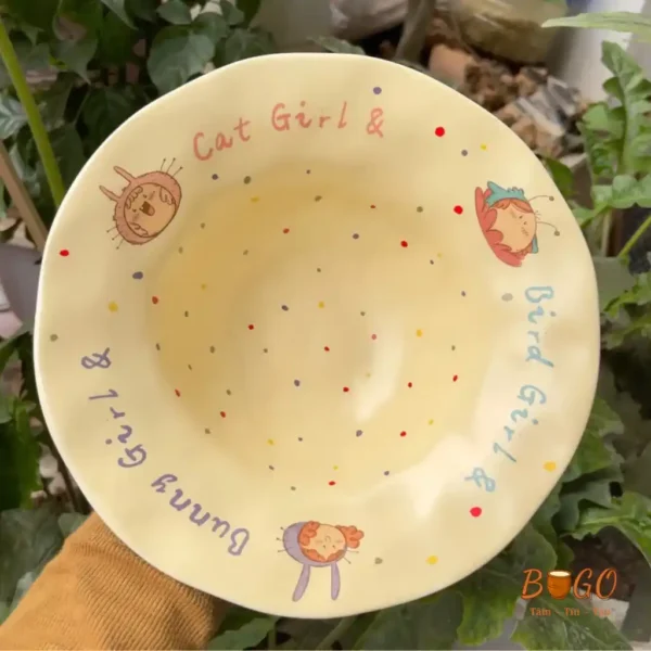 set bát đĩa hoạt hình