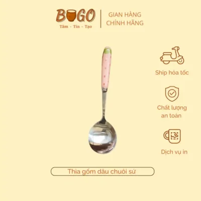Thìa muống inox dâu hồng