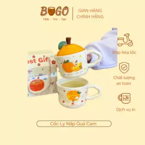 cốc cam có nắp