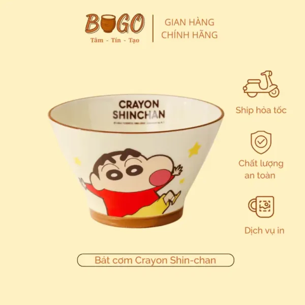 Bát shin cậu bé bút chì nón